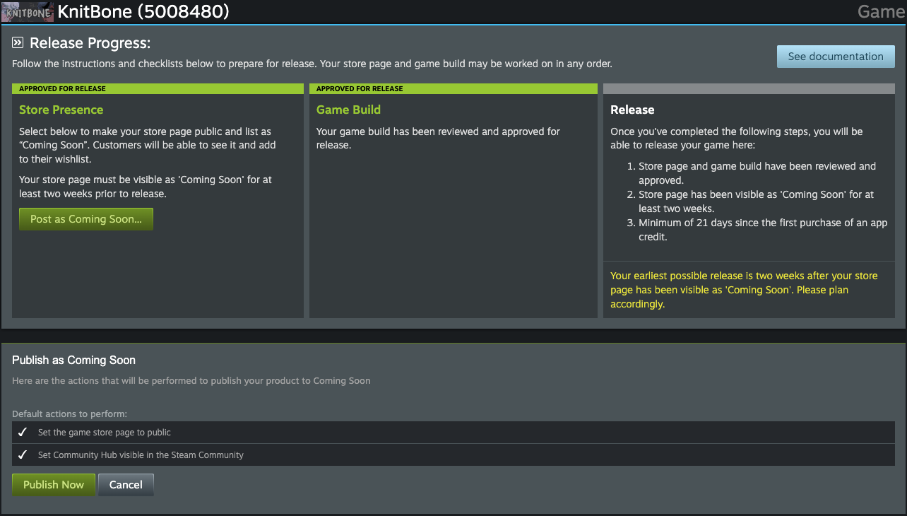Steam publish